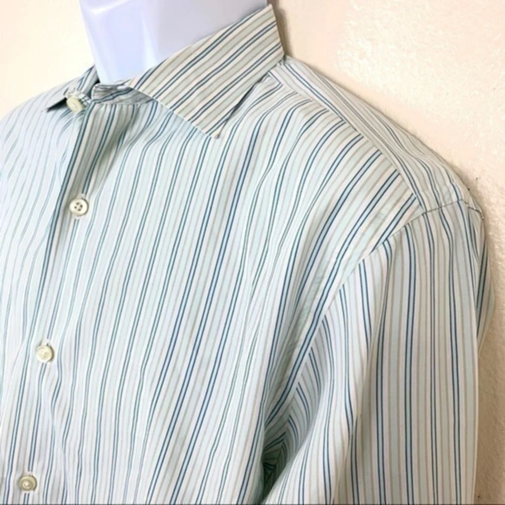 Banana Republic Men’s shirt Striped green sz Large